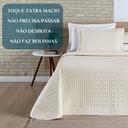 Ver imagem 5 de Colcha King Size Casa Blanca 200 Fios Bordado 100%algodao Super Luxuoso Madri:palha