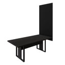 Ver imagem 3 de Mesa de Reunião Design Industrial 2,00 m com Caixa de Tomadas e Painel para TV F5 Office Cor:Preto