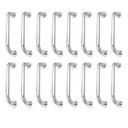 Ver imagem 1 de Alça de Apoio 30cm Barra Inox Kit 14 Unidades Idoso Cadeirante Deficiente Banheiro Box Corrimao