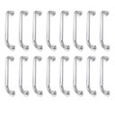 Ver imagem 1 de Alça de Apoio 30cm Barra Inox Kit 14 Unidades Idoso Cadeirante Deficiente Banheiro Box Corrimao