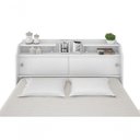 Ver imagem 5 de Cabeceira Elisa Casal Framar Box 1,38cm Branco Preto