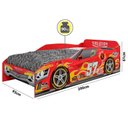 Ver imagem 5 de Quarto de Solteiro com Guarda-Roupas Cama Personalizada Carro e Cômoda - Móveis Leartam