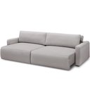 Ver imagem 2 de Sofá Retrátil Reclinável para Sala de Estar Living 210cm Sevilha F04 Veludo Cinza
