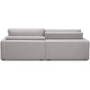 Ver mais imagens de Sofá Retrátil Reclinável para Sala de Estar Living 210cm Sevilha F04 Veludo Cinza