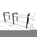 Ver imagem 4 de Rack Prateleira Industrial Estante Tv Sala Suspeso Retro Moderno Simples Pequeno 55 Preto