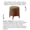 Ver imagem 2 de Puff Estofado Decorativo Redondo Eloá Corino Caramelo