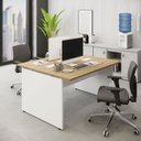 Ver imagem 1 de Plataforma Trabalho Pé Painel Mac C/ Branco 135cm X 120cm F5