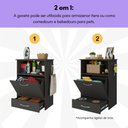 Ver imagem 5 de Balcão de Lavanderia Multiuso 1 Porta 1 Gaveta Multimóveis Mp5057 Preto