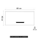 Ver imagem 4 de Armário Aéreo Basculante 80cm Rita Freijó/off Acetinado Z44 - Mpozenato