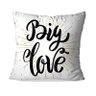 Capa de Almofada Avulsa Decorativa Big Love 35x35cm - 1