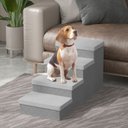 Ver imagem 2 de Escada para Cachorro 4 Degraus Dobrável com Baú Organizador Cinza