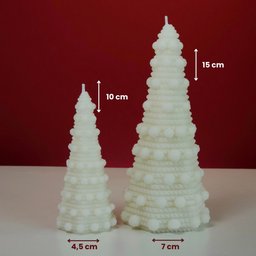 Vela Decorativa Árvore de Natal Tricô - 2
