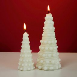Vela Decorativa Árvore de Natal Tricô - 6