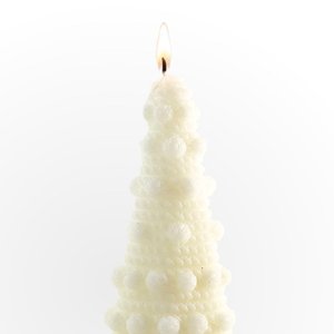 Vela Decorativa Árvore de Natal Tricô