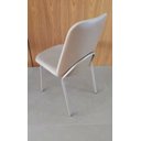 Ver imagem 5 de Kit 4 Cadeiras de Jantar Linho Areia com Courino Caramelo