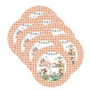Ver imagem 1 de Kit Sousplat Páscoa Marrom Xadrez - 8 Peças - com Base