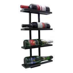 Adega em Metalon Suspensa para Até 04 Garrafas - Preto - 7