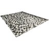 Tapete De Couro preto branco salino 3,00x4,00 c/b pç 10x10cm - 2