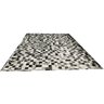 Tapete De Couro preto branco salino 3,00x4,00 c/b pç 10x10cm - 1