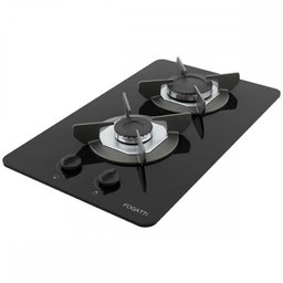 Cooktop 2 Bocas Safe Vidro Preto 27001201 - Fogatti - 2