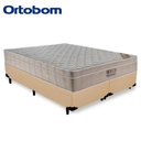 Ver imagem 6 de Cama Box King Bipartido Sintético + Colchão Molas Ensacadas ISO SpringPocket Ortobom 65x193x203:Bege