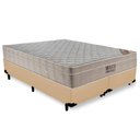 Ver imagem 1 de Cama Box King Bipartido Sintético + Colchão Molas Ensacadas ISO SpringPocket Ortobom 65x193x203:Bege