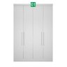 Guarda-roupa Em Mdf Com 9 Portas E 6 Gavetas Branco - 7