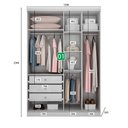 Ver imagem 6 de Guarda-roupa Em Mdf Com 9 Portas E 6 Gavetas Branco