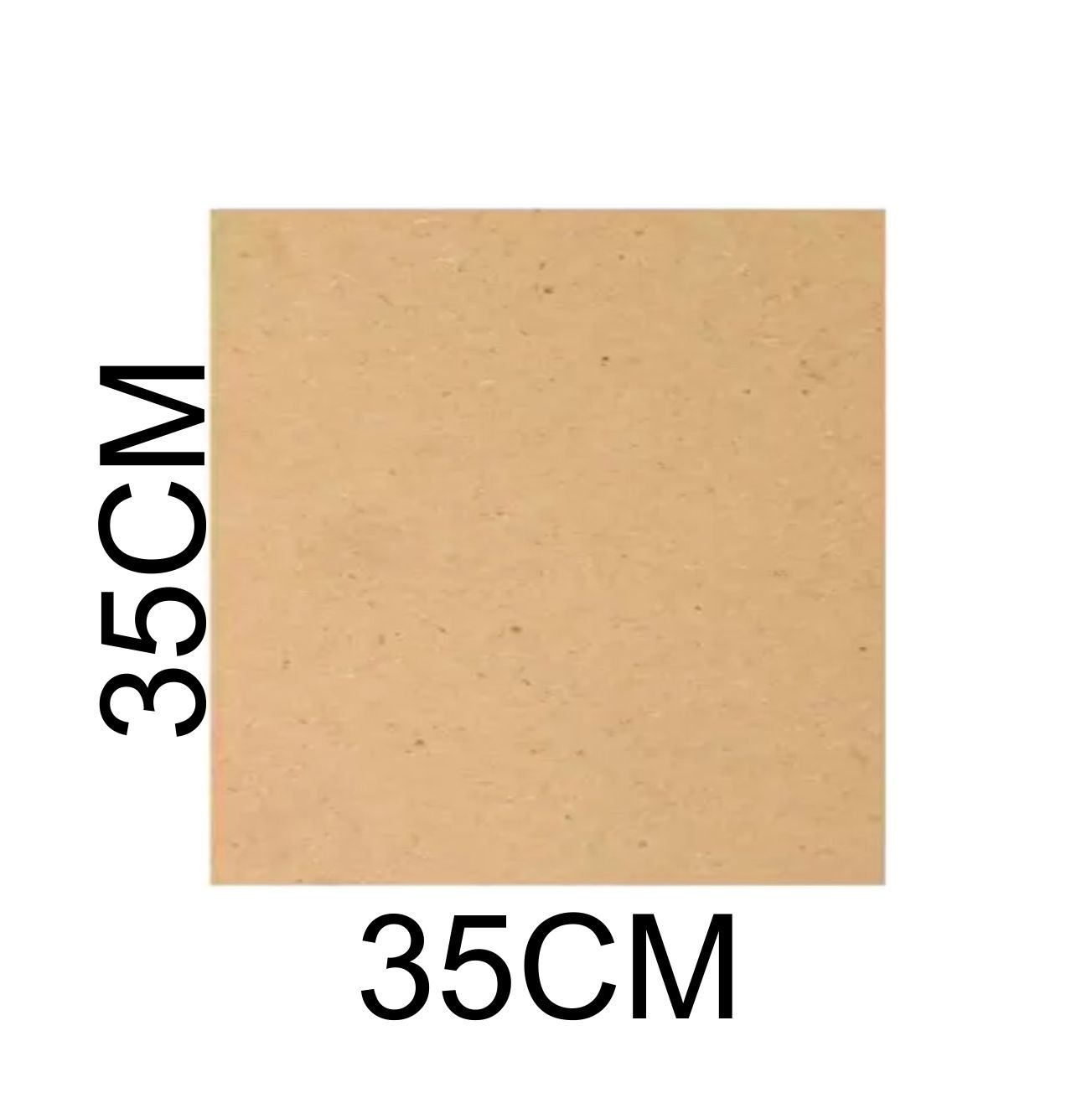 Chapa Mdf Branco 3mm Placa 35x35 Cm para Artesanato Adesivo 10 Unidades - 3