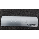 Ver imagem 3 de KIT COM 10 PLACAS BRAILE DO 1° AO 10° ANDAR ALUMINIO