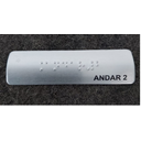 Ver imagem 4 de KIT COM 10 PLACAS BRAILE DO 1° AO 10° ANDAR ALUMINIO