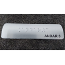 Ver imagem 5 de KIT COM 10 PLACAS BRAILE DO 1° AO 10° ANDAR ALUMINIO