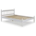 Ver imagem 2 de Cama Casal em Madeira Maciça Mv Outlet Branco