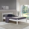 Cama Casal em Madeira Maciça Mv Outlet Branco - 1