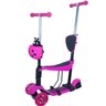 PATINETE INF. 3 RODA 5 EM1 JOANINHA COM CESTO E LUZ Cor:Rosa - 6