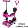 PATINETE INF. 3 RODA 5 EM1 JOANINHA COM CESTO E LUZ Cor:Rosa - 4