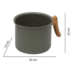 Leiteira Esmeralda 14cm Indução Alum Cerâmico 4mm Style Cook - 5