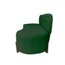 Ver imagem 3 de Sofá 2 Lugares Orgânico Curvo Tókio 150cm Veludo Verde