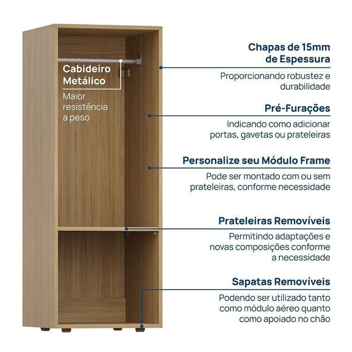 Módulo 45x120 1 Porta Frame CabeCasa MadeiraOriginals | MadeiraMadeira