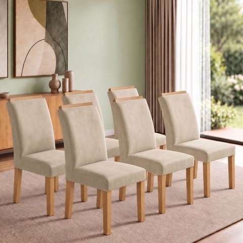Conjunto 6 Cadeiras para Sala de Jantar Luisa