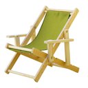 Ver imagem 3 de INFANTIL - Conjunto 2 Cadeiras Espreguiçadeira Dobrável Infantil Madeira Maciça Natural com - Verde