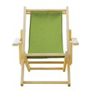 Ver imagem 2 de INFANTIL - Conjunto 2 Cadeiras Espreguiçadeira Dobrável Infantil Madeira Maciça Natural com - Verde