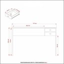 Ver imagem 3 de Escrivaninha Multimóveis VCR25060 Nogal/Preto