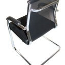 Ver imagem 4 de Cadeira Interlocutor Mesh Fixa Roma Preta W-122