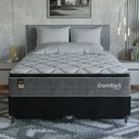 Ver imagem 6 de Cama Box Queen + Colchão Comfort Class Pillow Top 158x198cm Cinza/suede Preto