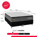 Ver imagem 4 de Cama Box Queen + Colchão Comfort Class Pillow Top 158x198cm Cinza/suede Preto