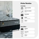 Ver imagem 3 de Cama Box Queen + Colchão Comfort Class Pillow Top 158x198cm Cinza/suede Preto