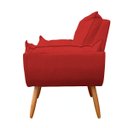 Ver imagem 5 de Kit 2 Poltronas Decorativa Opala Sala de Estar Tecido Suede Vermelho Cakes Decor