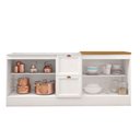 Ver imagem 3 de Kit de Cozinha Olívia 2 Balcões para Pia e Cooktop Poliman Móveis