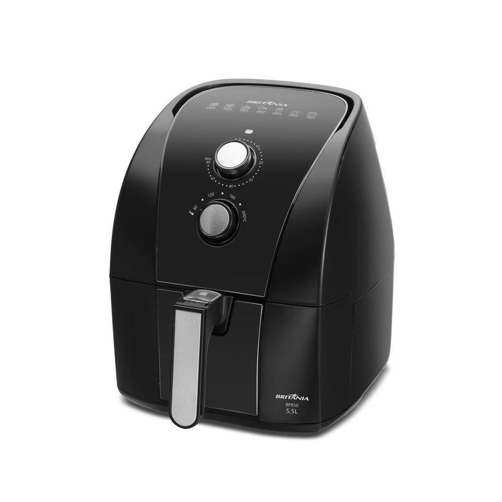 Fritadeira Air Fryer Britânia Bfr50 Redstone - 5,5l, 1500w, 127v - Fritura Saudável com Sabor - 3